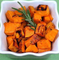 
                    
                        Roasted Sweet Potatoes with Fresh Rosemary Recipe on twopeasandtheirpo... Love this simple side dish!
                    
                