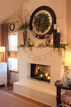 
                    
                        Beautiful Christmas mantle.
                    
                