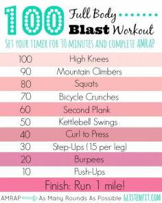 
                    
                        New Workout: Full Body Blast – Fat Burning Workout - Glisten Fit
                    
                