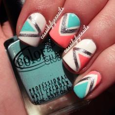
                    
                        Triangle tribal nail design manicure
                    
                
