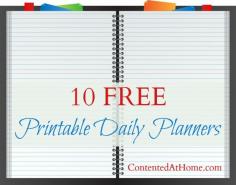 
                    
                        10 Free Printable Daily Planners
                    
                