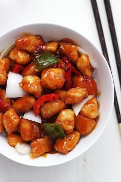 
                    
                        An easy and guilt-free recipe for classic sweet and sour chicken with tons of flavor.
                    
                