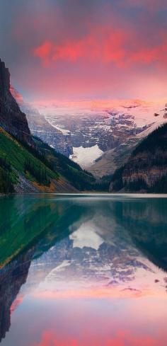 
                    
                        A late summer sunrise at Lake Louise in Banff National Park ~ Alberta, Canada.
                    
                