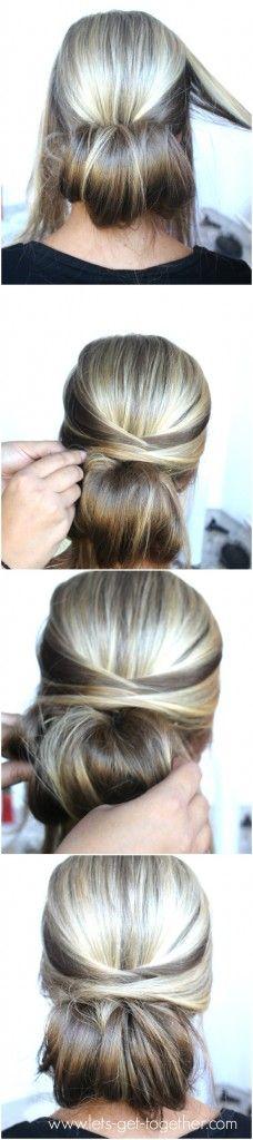 
                    
                        5-Step Dos from Let's Get Together - love this one! Click thru for tutorial. #hair #easyhair
                    
                