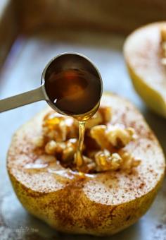 
                    
                        baked pears with walnuts and honey from skinny taste
                    
                