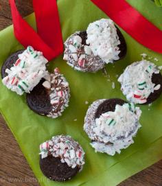 
                    
                        Chocolate Peppermint Oreos. An Easy holiday treat!
                    
                