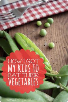 
                    
                        How I got my kids to eat their vegetables.  Have a child who refuses to eat anything but chicken nuggets?  It might be time to change your approach.  One mom's mission to raise kids who will try everything and the 5 simple strategies that changed everything for their family.  A must read for any parent struggling with picky kids!
                    
                