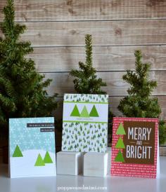 
                    
                        Easy Paint Chip Christmas Tree Cards
                    
                