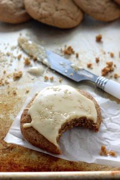 
                    
                        Eggnog Frosted Gingerbread Cookies
                    
                