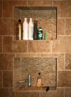 Tiled Shower shelves