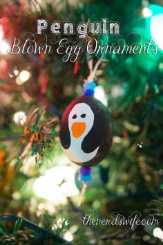 
                    
                        How to Make Blown Egg Ornaments Painted Like Penguins! The simplest method for blowing out eggs ever! #GoldrichYolk #sponsored
                    
                