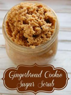 
                    
                        Gingerbread Cookie Sugar Scrub - full of skin benefiting ingredients and yet smells so good, you'll want to eat it!
                    
                