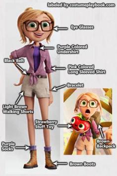 
                    
                        Cute casual outdoor costume - Sam Sparks from Cloudy with a Chance of Meatballs Part 2!
                    
                