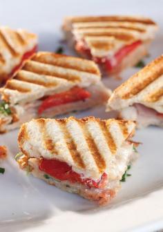 
                    
                        Prosciutto and Pepper Panini- A delicious addition to your fall gathering.
                    
                