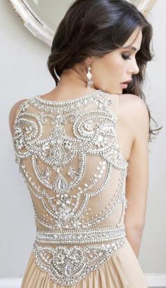 
                    
                        Beautiful beaded back on this wedding gown
                    
                