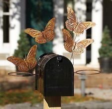 
                    
                        Butterflies Mailbox Flower Pot Holder Copper Metal Outdoor Decoration Yard Lawn
                    
                