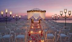 
                    
                        A beautiful night beach wedding
                    
                