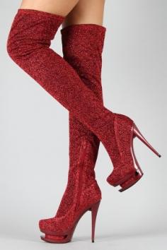 
                    
                        Red Thigh High Boots ♥
                    
                