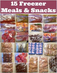 
                    
                        15 Freezer Meals and Snacks
                    
                