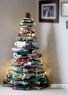 
                    
                        This probably could have went under at least three of my boards. Christmas tree made from books(or presents) would be fun!
                    
                