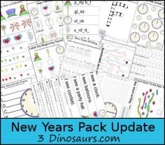 
                    
                        Free New Years Pack Update for ages 2 to 8 over 45 pages added - 3Dinosaurs.com
                    
                