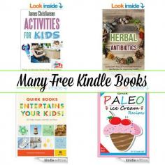 
                    
                        FREE KINDLE BOOKS: Free or Nearly Free Kids Activities, Paleo Ice Cream Recipes, Herbal Antibiotics + More!
                    
                