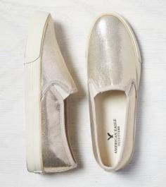 
                    
                        Shimmery Slip On Sneaker
                    
                