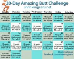 
                    
                        30-Day Amazing Butt Challenge: Monthly Workout Calendar
                    
                