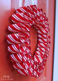 
                    
                        DIY Easy Ribbon Candy Wreath
                    
                