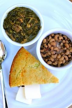 
                    
                        New Year's Day greens and black eyed peas. This is what you'll find in my kitchen today. Along with ham, sweet tea, and mint juleps. Happy new Year Y'all.
                    
                