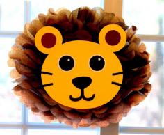 
                    
                        Lion pom pom kit king of the jungle safari noahs ark carnival circus baby shower first birthday party decoration. $9.99, via Etsy.
                    
                