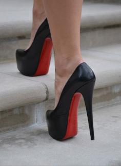 Visit the biggest discount fashion store @ kpopcity.net!!!! Pick Christian Louboutin and take it home immediately.$116. | See more about black heels, black leather and black shoes.