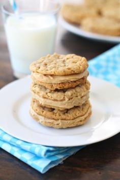 
                    
                        Peanut Butter Oatmeal Sandwich Cookies Recipe on twopeasandtheirpo.... Always a favorite! #cookies
                    
                