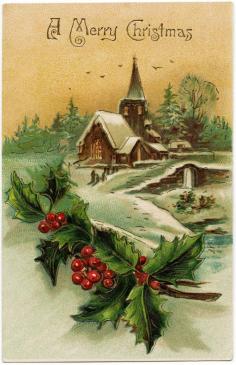 
                    
                        Vintage Christmas card.
                    
                