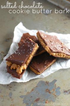 
                    
                        Salted Chocolate Cookie Butter Bark, uses Biscoff spread
                    
                