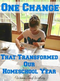 
                    
                        One Change that Transformed Our Homeschool Year - Women Living Well
                    
                