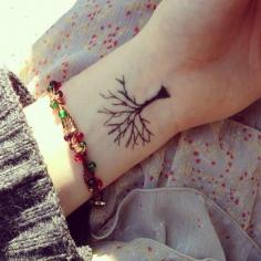 
                    
                        A simple tree: | 65 Totally Inspiring Ideas For Wrist Tattoos. A gorgeous tree #42
                    
                