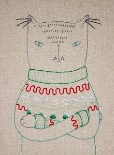 
                    
                        feeling stitchy: Countdown to Christmas Day 6: Ugly Xmas Sweater Cat
                    
                