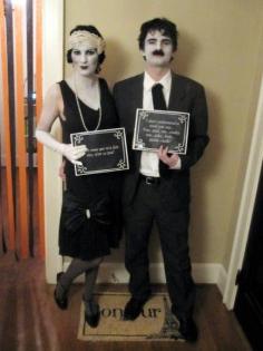 
                    
                        I'm not much of a costume person, but this black and white idea is good! "11 Seriously Genius Costumes For Adults"
                    
                