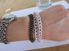 
                    
                        Wobisobi: Chain and Rhinestone, Wrapped Bracelet, DIY
                    
                