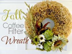 
                    
                        Autumn Coffee Filter Wreath
                    
                