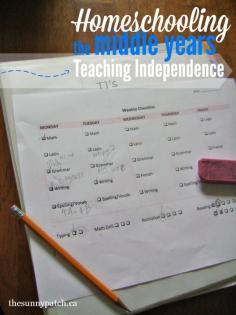 
                    
                        Homeschooling a middle schooler? Check out these tips for teaching them independence.
                    
                