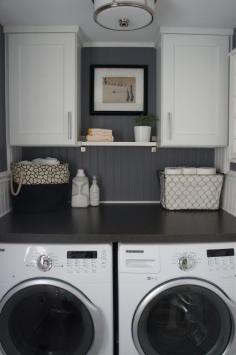 I keep counting down until the kids are gone, then I'll have a laundry area like this in our new house.