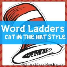 
                    
                        Word Ladders - Cat in the Hat style! From: Sight and Sound Reading
                    
                