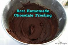 
                    
                        Best Homemade Chocolate Frosting
                    
                