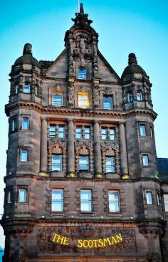 The Scotsman Hotel in Old Town, Edinburgh, Scotland, 2011, photograph by M. Bell.