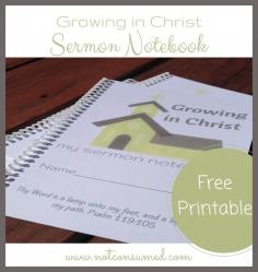 
                    
                        Sermon Notebook for kids. FREE printable!
                    
                