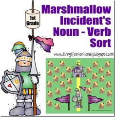 
                    
                        Super fun language arts game to help  1st, 2nd, and 3rd grade students practice sorting nouns and verbs. It is based on the super cute book The Marshmallow Incident
                    
                