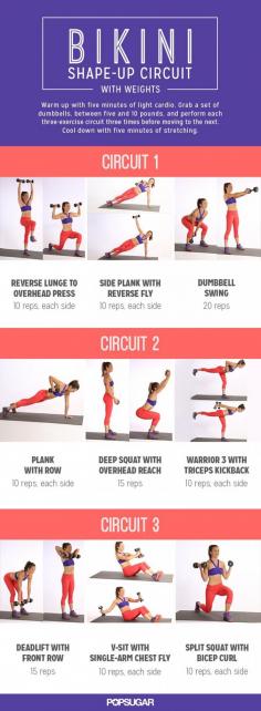 
                    
                        Bikini Shape-Up Circuit With Weights
                    
                