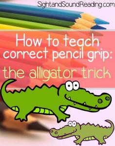 
                    
                        How to teach correct pencil grip - with the fun alligator trick! | Sight and Sound Reading
                    
                
